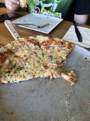 Medium cheese pizza, comes with 8 slices for $16.25