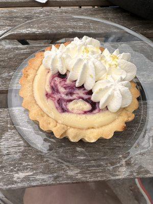 Blueberry lemon tart