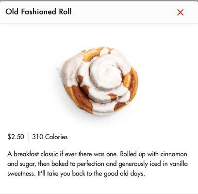 What I wanted - Old Fashioned Roll