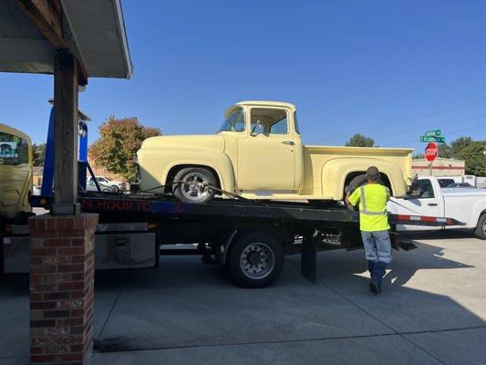 1974 ford classic car, low profile front bumper