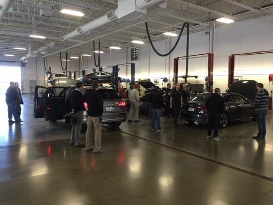 Touring the service department