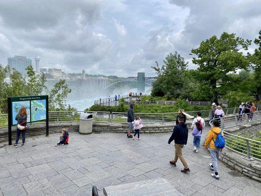 06.14.23 Niagara Falls State Park and view of the Rainbow Bridge as the backdrop