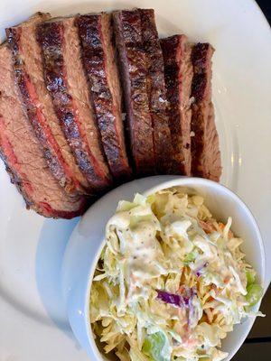 BEEF BRISKET WITH CREAMY COLESLAW - AMAZING