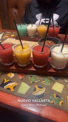 Frozen margarita flights