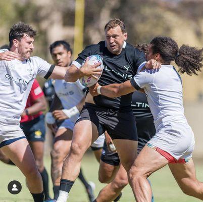 Uniforms printed for Los Angeles' new professional Rugby team, the L.A Giltinis.