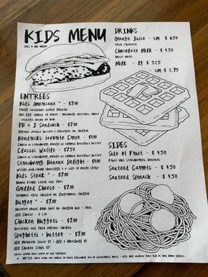 Kids Menu