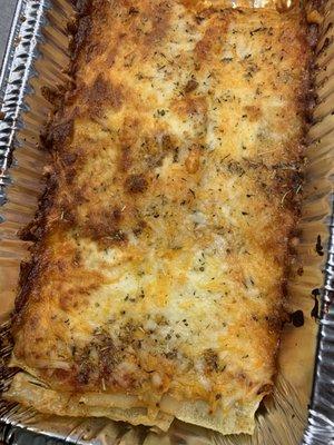 Lasagna (pictured in third pan)