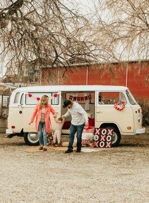 Valentine's photo opp at Camera Shy at Gardner Village.