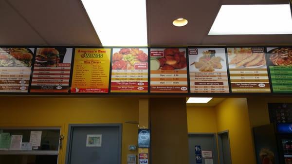 The menu... fried heaven