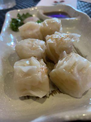 Shumai $5.95 Pork dumplings served with a garlic dipping sauce