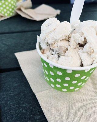 Spoonful: (Cookie Dough On Top+Chocolate Ice Cream On Bottom. Both Vegan W/ Chocolate Sprinkles On Bottom...Because I Like It Like That)