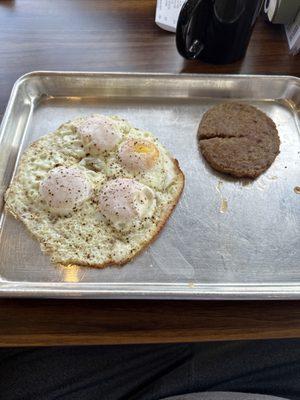 Eggs and sausage