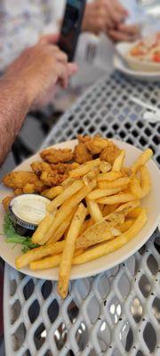 Fried mussels