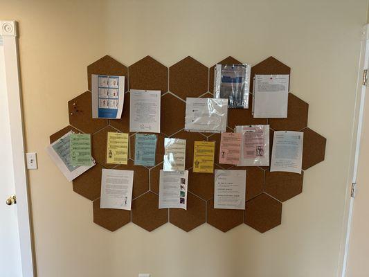 Bulletin board