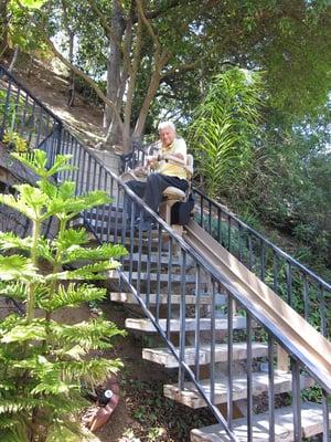 Enjoy our beautiful California weather in your trustworthy Look Stairchair!
  Call today for an estimate at 1-866-782-4791