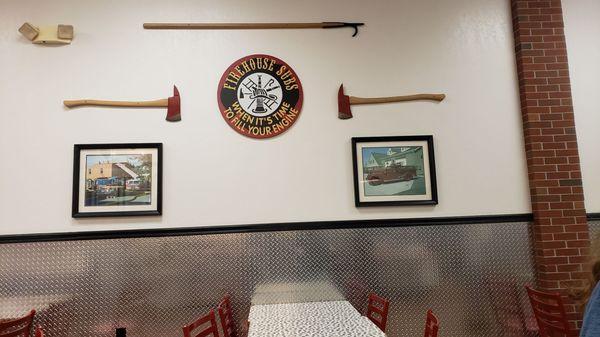 Interior of Firehouse Subs