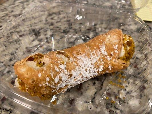 Cannolo (Cannoli's filled with Sweet Ricotta Cheese)