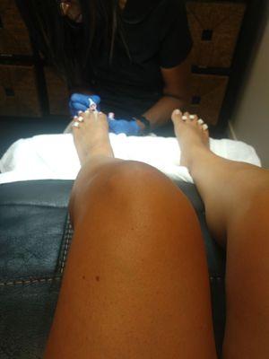 First time waterless pedicure was amazing!