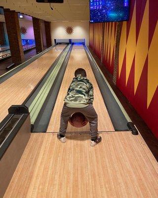 Bowling alley in the lodge!