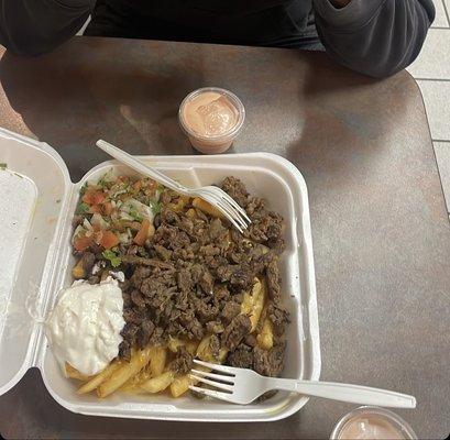 Carne Asada Fries ( LARGE )