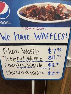 Waffles are great here.