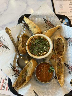 Birria egg rolls