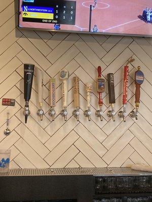 Choices of draft beers