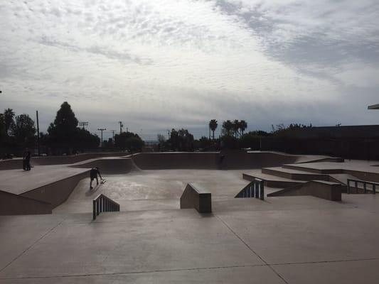 Great variety to this skate park and smooth concrete