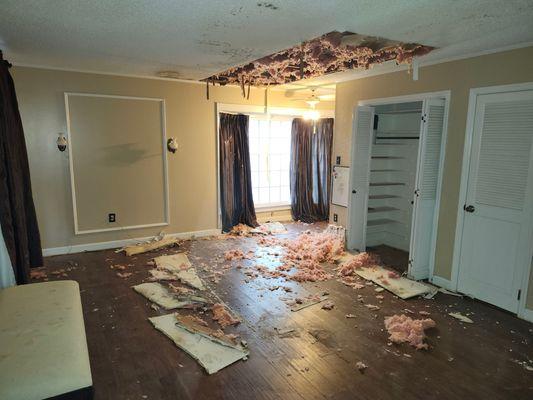 Ceiling water damage