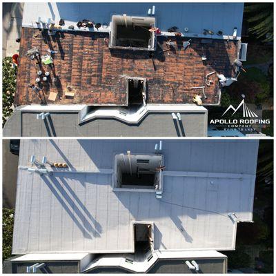 Flat roof replacement Novato CA