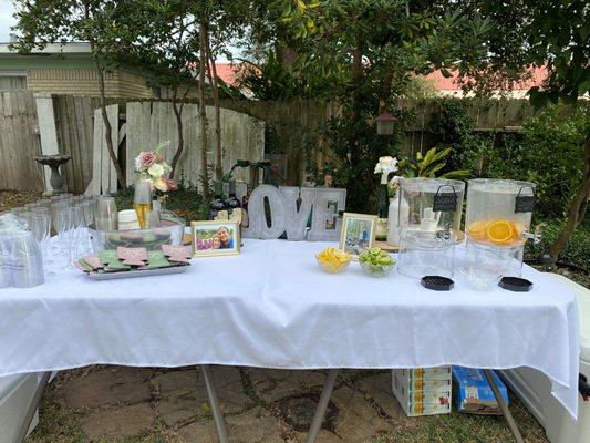 Wedding Drink Table