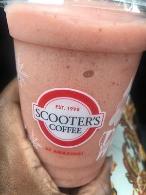 Another fruit and ice strawberry smoothie