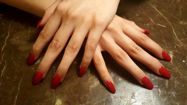 Red coffin nails