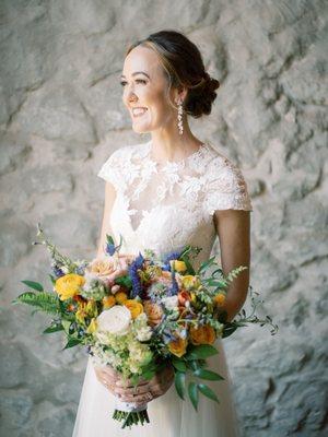 wildflower bridal bouquet