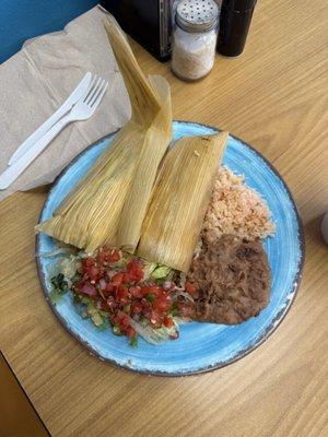 Tamales Tamale Combo Platter