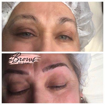 Microblading done on this Queen. Loved he results.