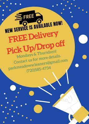 NEW SERVICE IS NOW AVAILABLE!!!!!!!