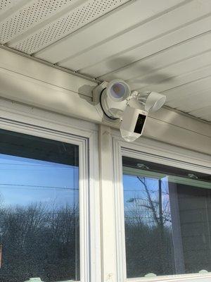 Ring motion sensor flood Light custom install