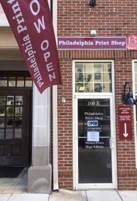 Front door on Lancaster Avenue