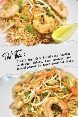 Pad Thai - Shrimp & Pork