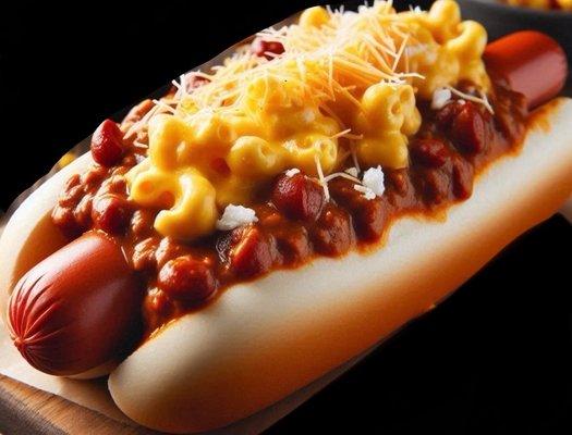 Chili and Mac Dog