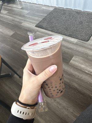 Chocolate Lavender Boba