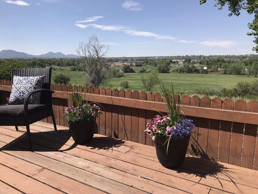 View of Apex from our deck.