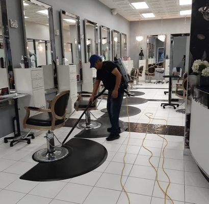 Clean beautiful salon