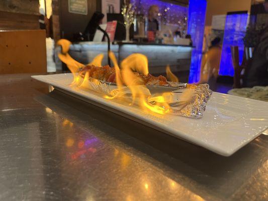 Flaming roll