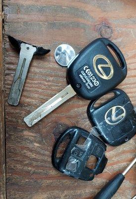 Lexus Remotehead key shell