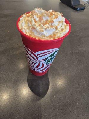 Caramel brulee latte