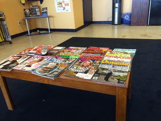 Fabulous magazine selection.