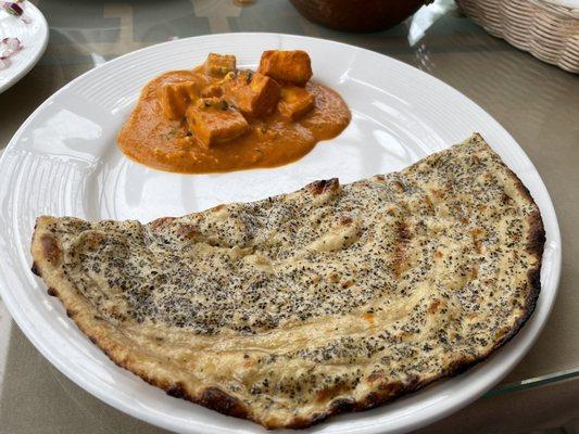 Paneer Tikka Masala and Pudina Paratha