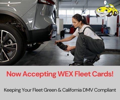 we accept wex fuel cards and wex maintenance cards